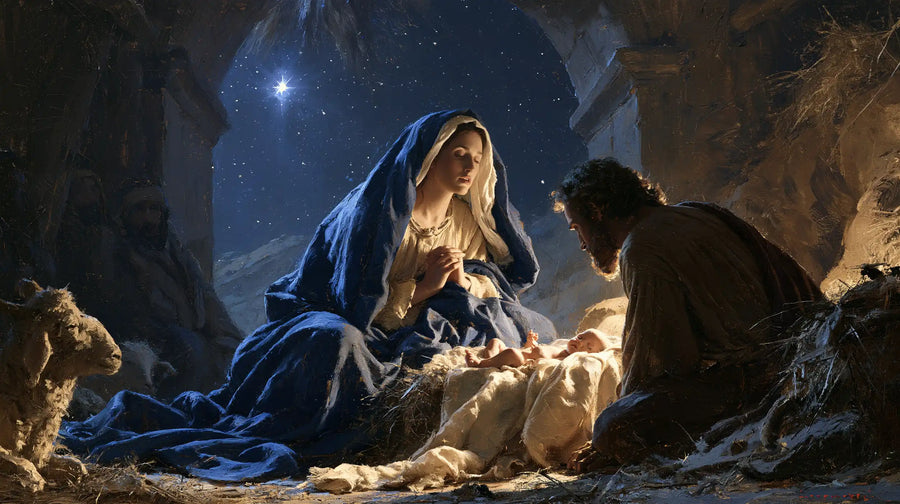 The Nativity - Midnight Blue Chiaroscuro · Landscape n° 14