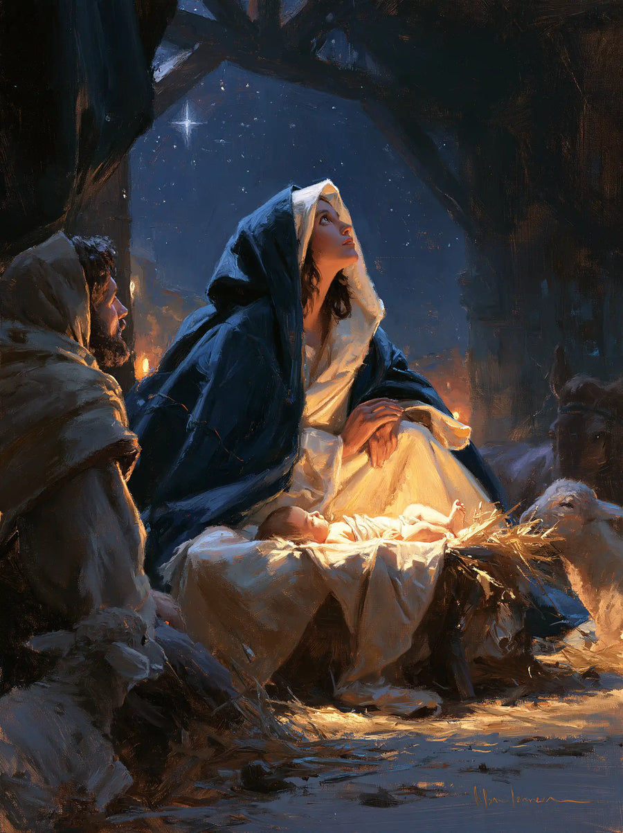 The Nativity - Midnight Blue Chiaroscuro · Portrait n° 12