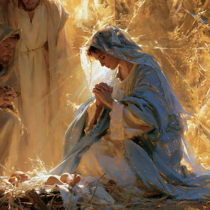The Nativity — The Gold-Speckled Blue of Prayer