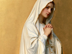 Our Lady of Fatima – Folded Hands in Honeyed Light