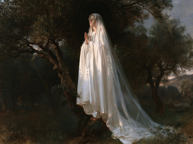 Our Lady of Fatima – White Robes Among Ancient Trees