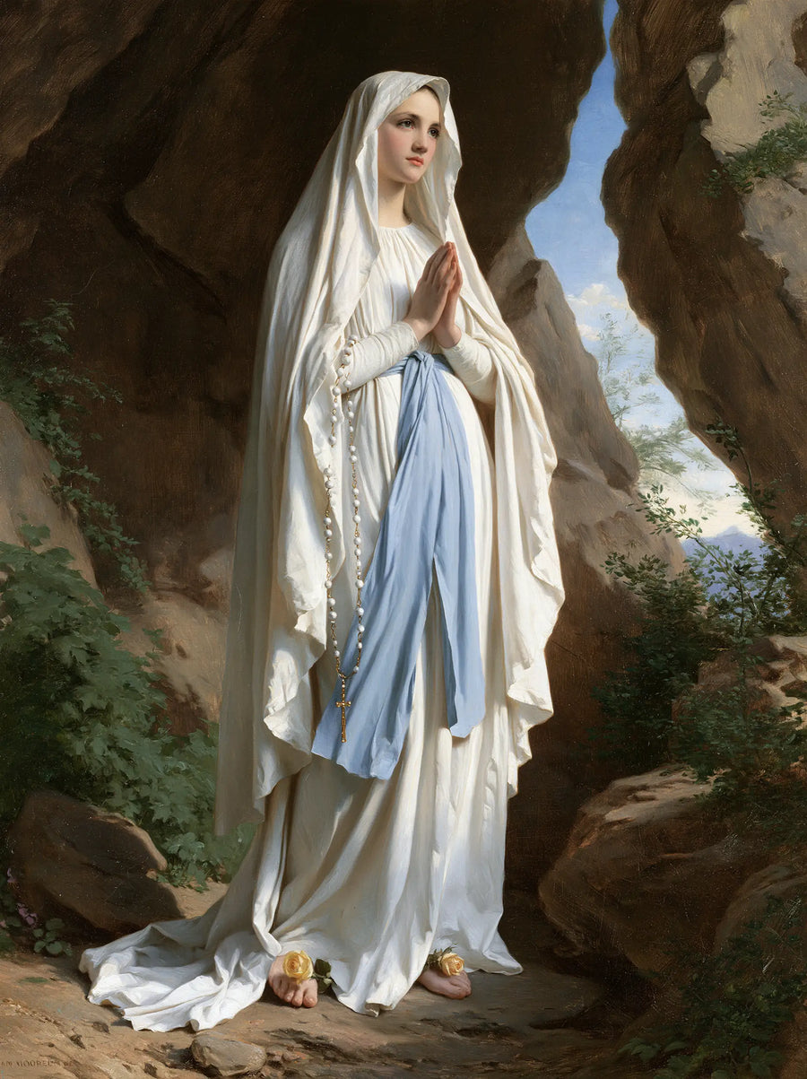 Our Lady of Lourdes – Blue Sash in the Grotto