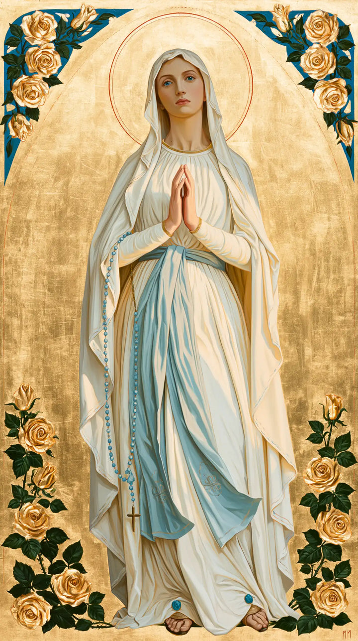 Our Lady of Lourdes Devotional Portrait · Portrait no. 1