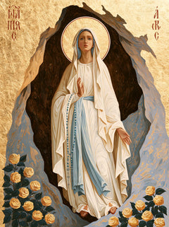 Our Lady of Lourdes Devotional Portrait · Portrait no. 5