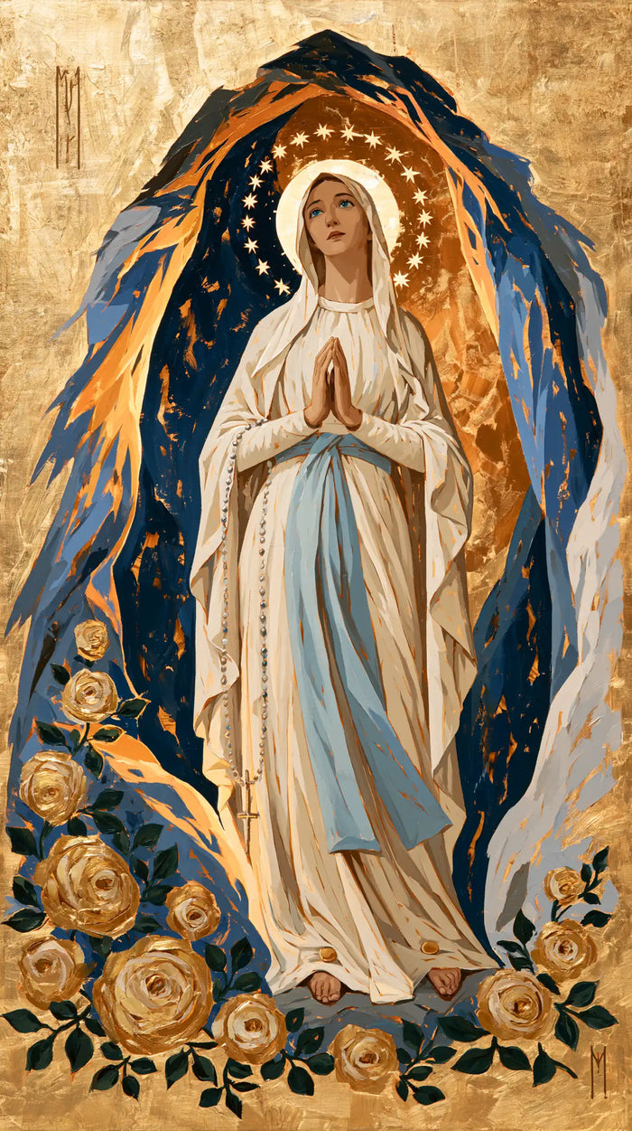 Our Lady of Lourdes Devotional Portrait · Portrait no. 12