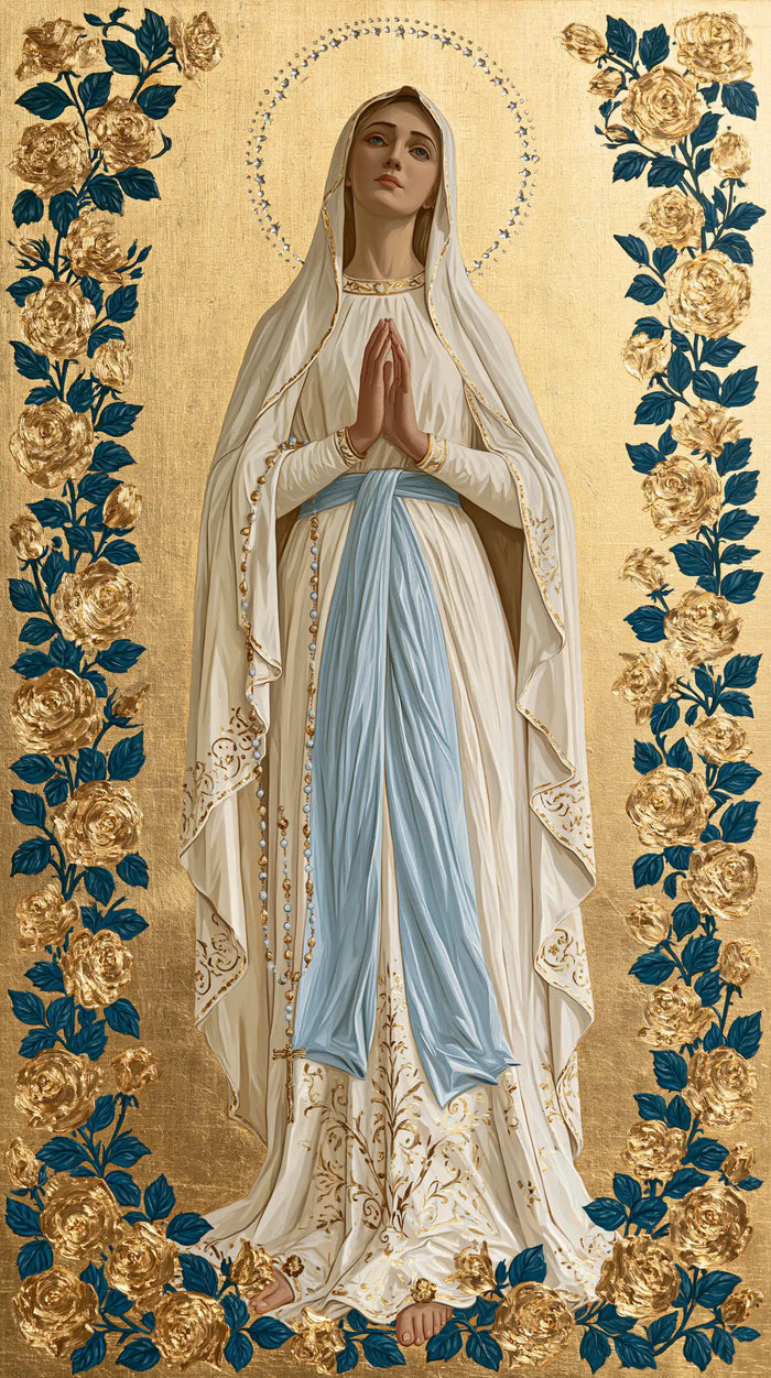 Our Lady of Lourdes Devotional Portrait · Portrait no. 13