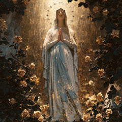 Our Lady of Lourdes Devotional Portrait · Square no. 8