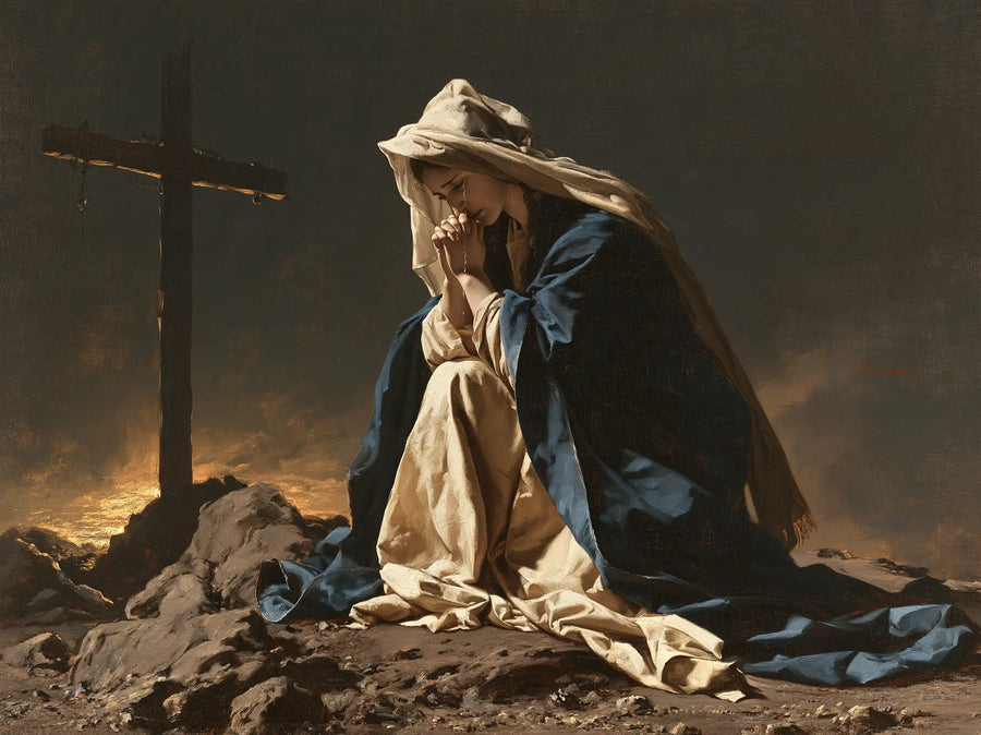 Our Lady of Sorrows - Mary Kneeling before the Cross · Landscape n° 2