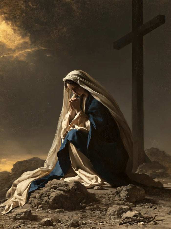Our Lady of Sorrows — The Quiet Vigil beneath the Lofty Cross