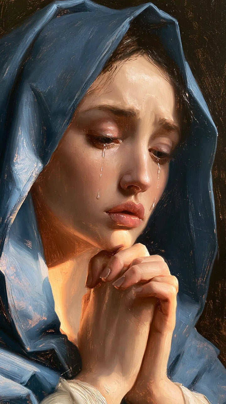 Our Lady of Sorrows — The Tear Suspended in Prayer