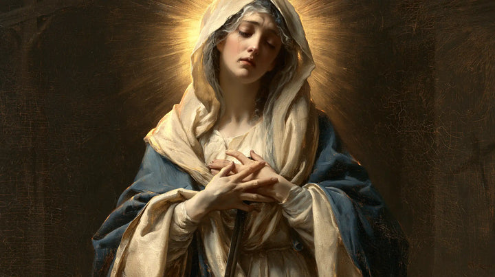 Our Lady of Sorrows — The Halo above the Closed Eyelid