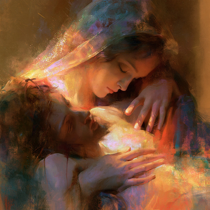 The Pietà — Rest Bathed in Honeyed Light