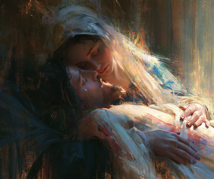 The Pietà — The Veil in a Sunbeam