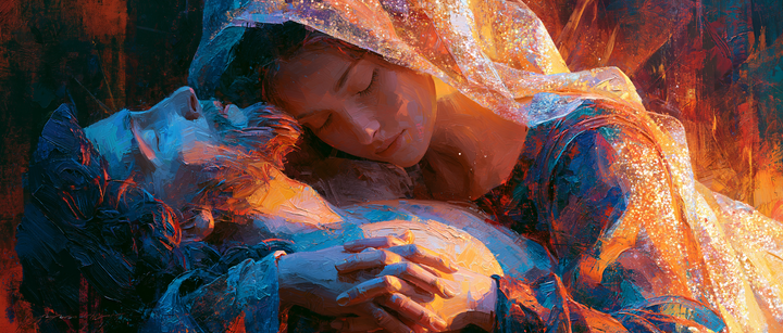 The Pietà — Iridescent Tenderness