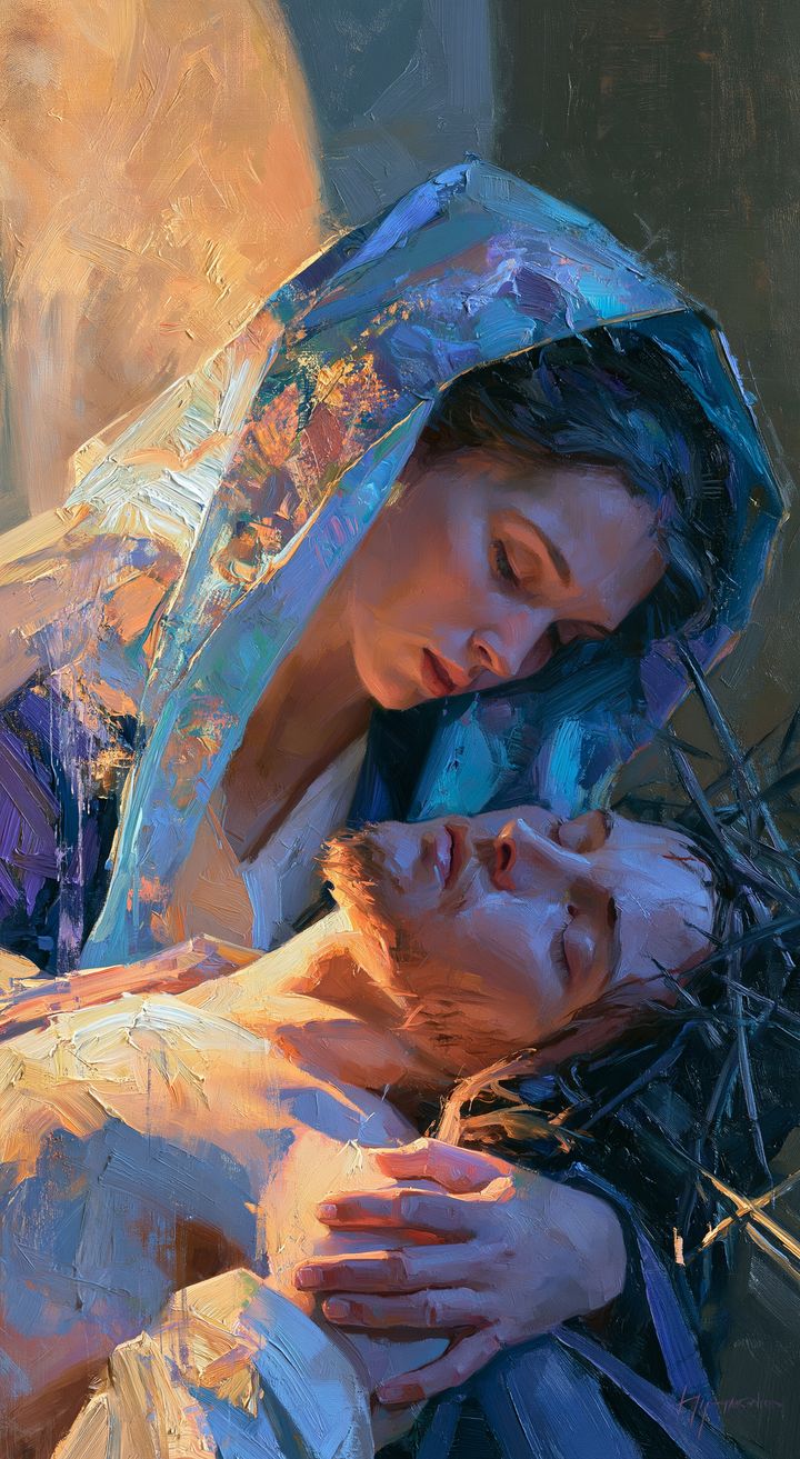 The Pietà — The Veil with Glimmers of Sky