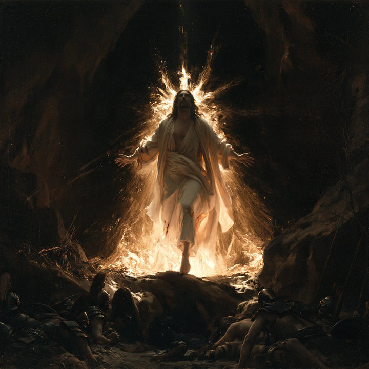 The Resurrection of Jesus Christ - Black and Gold · Square n° 7