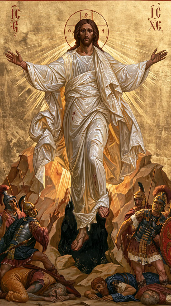 The Resurrection of Jesus Christ — Pale Folds above the Armor