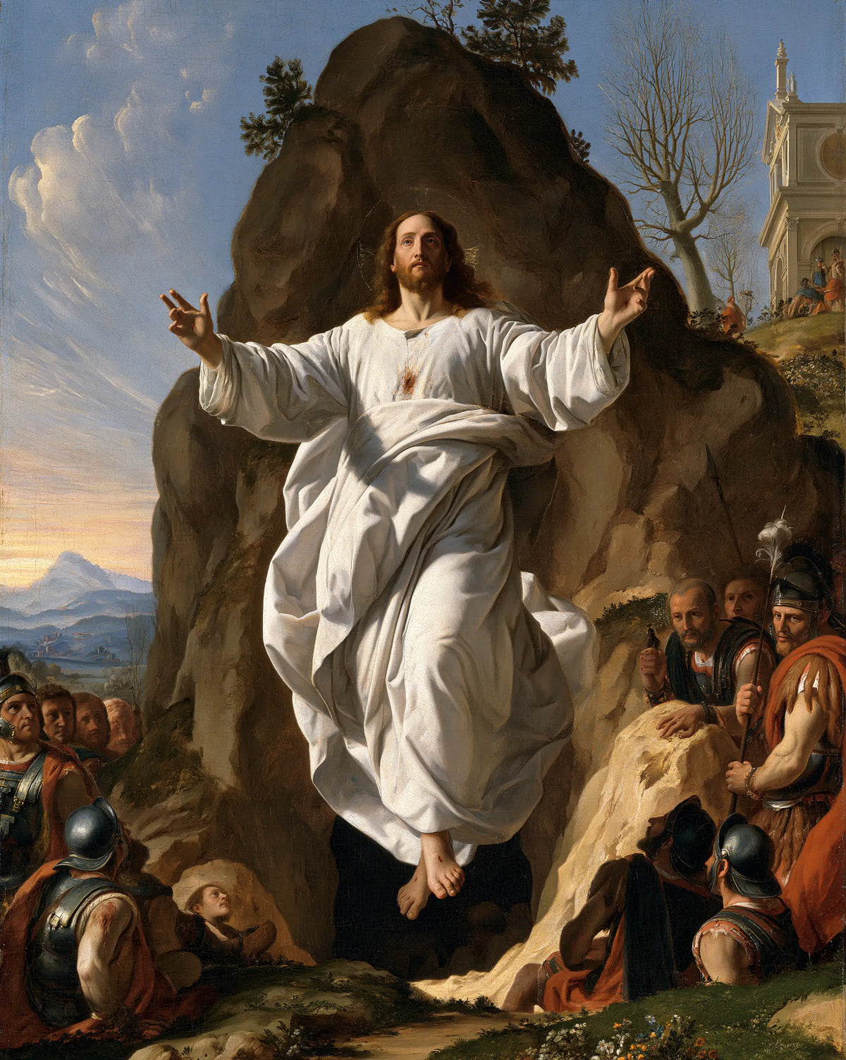 The Resurrection of Jesus Christ — White Folds before the Stone Summit