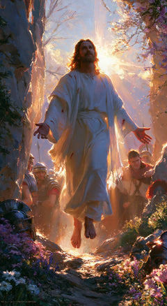 The Resurrection of Jesus Christ — Daylight behind the Shadowed Face