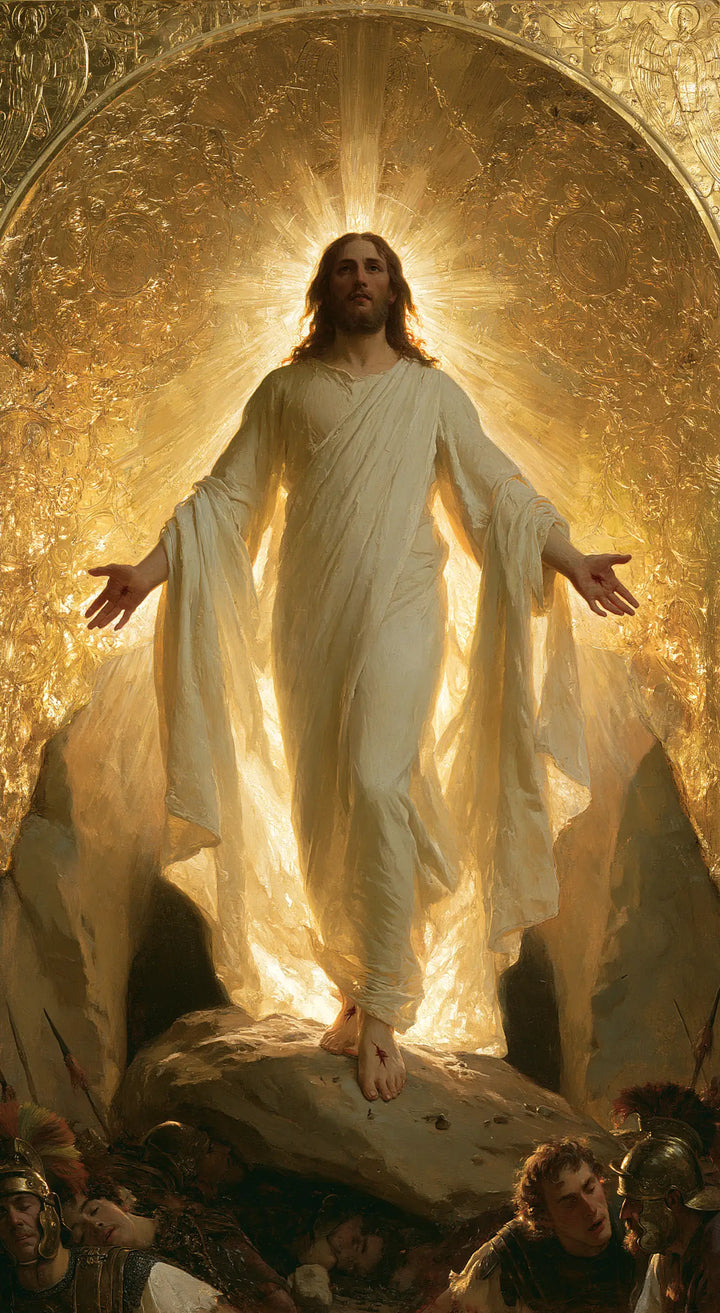 The Resurrection of Jesus Christ — The Pale Robe beneath the Silent Arch