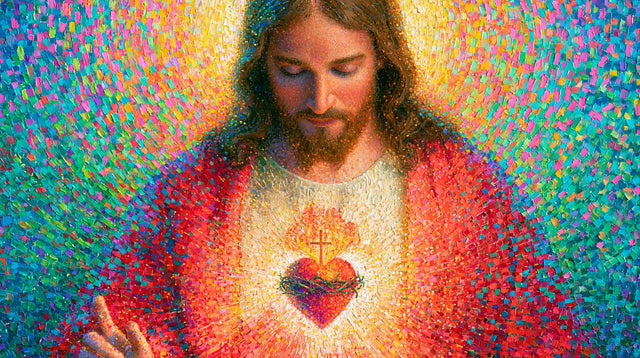 Sacred Heart of Jesus – Pointillist & Neo-Impressionist · Landscape no. 3