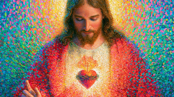 Sacred Heart of Jesus – Pointillist & Neo-Impressionist · Landscape no. 3