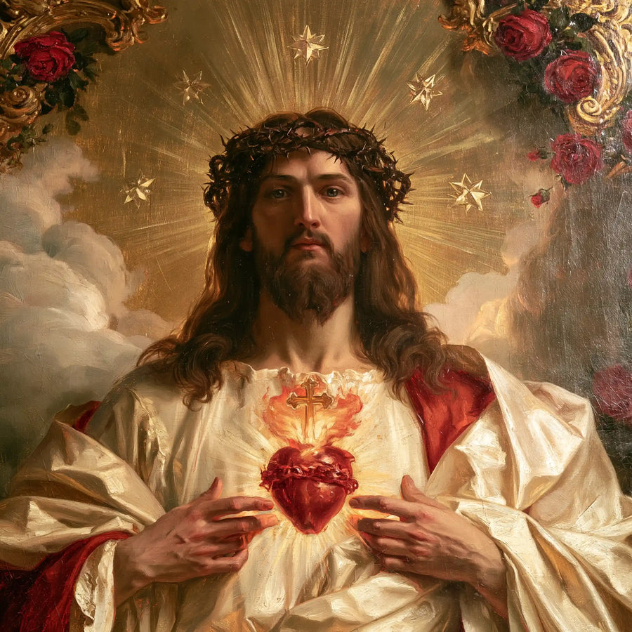 Sacred Heart of Jesus – Symbolist · Square no. 6