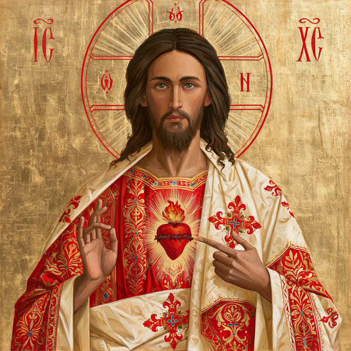 Sacred Heart of Jesus - Contemporary Byzantine · Square n° 7