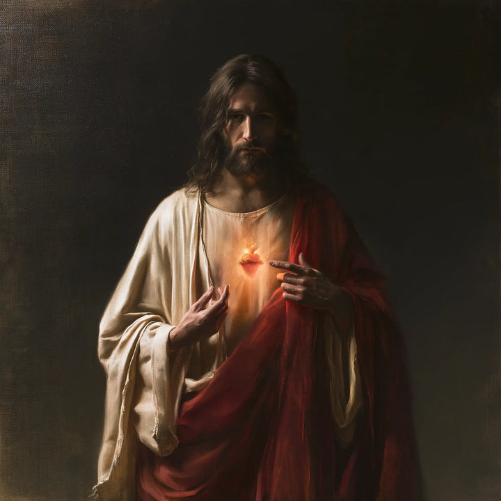 Sacred Heart of Jesus - Contemporary Minimalism · Square n° 4