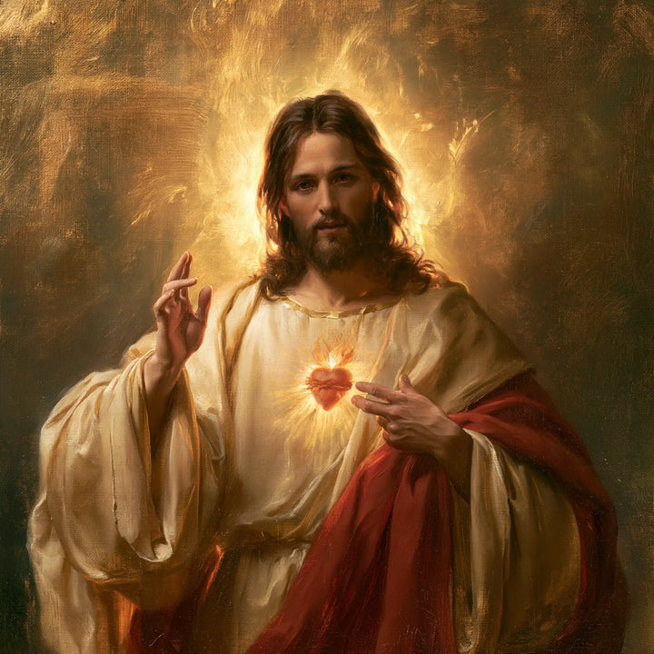 Sacred Heart of Jesus - The Heart as Central Symbol · Square n° 1