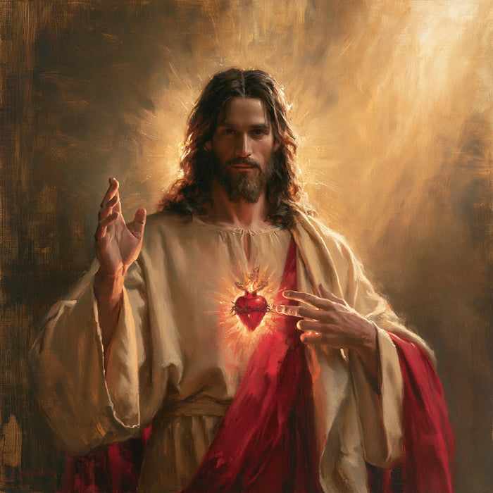 Sacred Heart of Jesus - The Heart as Central Symbol · Square n° 4