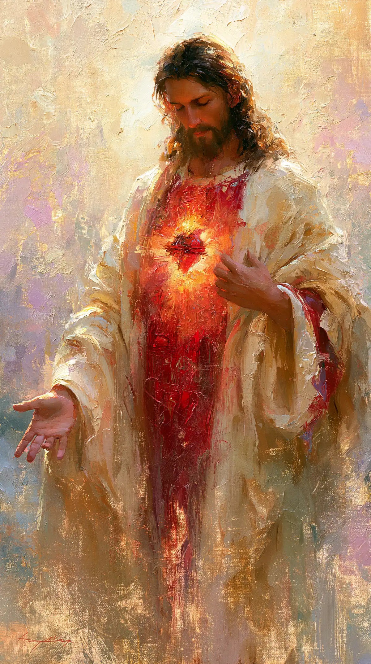 The Sacred Heart of Jesus — Welcome in Scattered Light