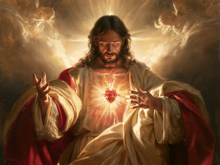 Sacred Heart of Jesus - Jesus as Divine Light · Landscape n° 8