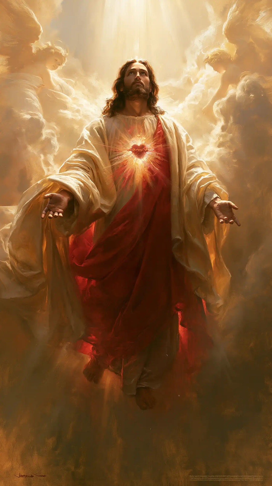 Sacred Heart of Jesus - Jesus as Divine Light · Portrait n° 7
