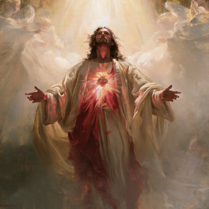 Sacred Heart of Jesus - Jesus as Divine Light · Square n° 4