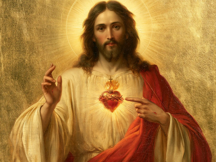 The Sacred Heart of Jesus — The Flame in the Halo’s Roundness