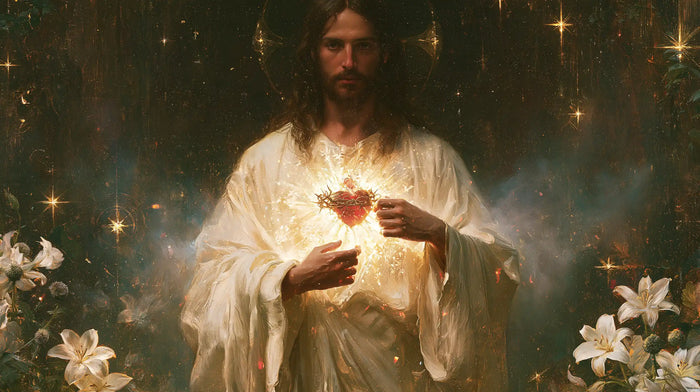 The Sacred Heart of Jesus — The Heart in the Dew of Stars
