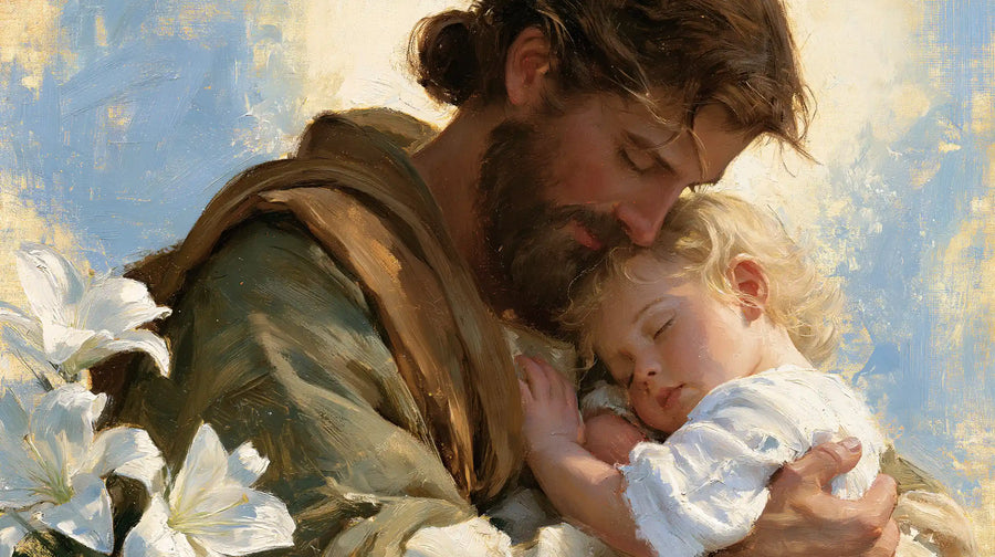 Saint Joseph with the Child Jesus – Impressionist · Landscape no. 11