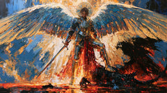 Saint Michael the Archangel – Expressionist · Landscape no. 12