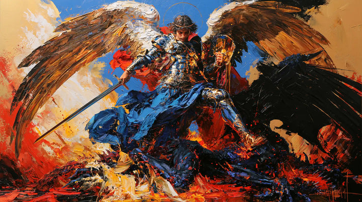 Saint Michael the Archangel – Expressionist · Landscape no. 15
