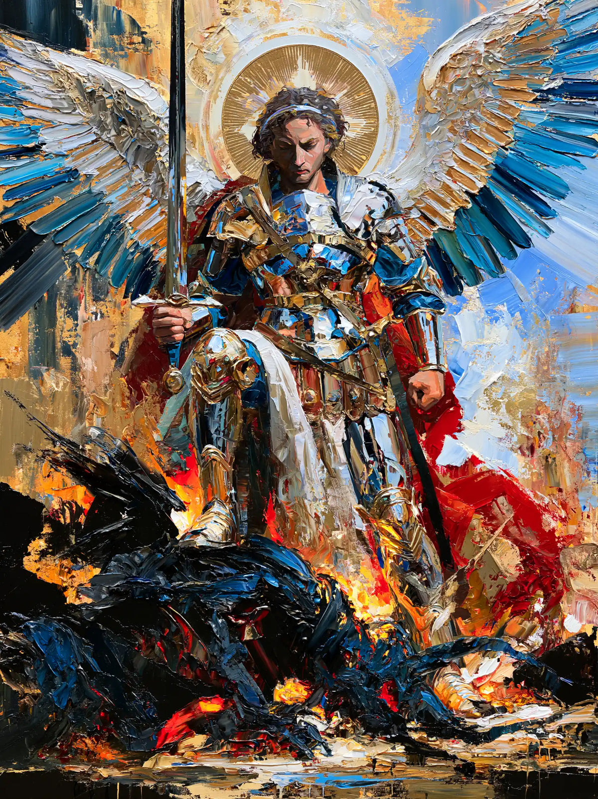 Saint Michael the Archangel – Expressionist · Portrait no. 9