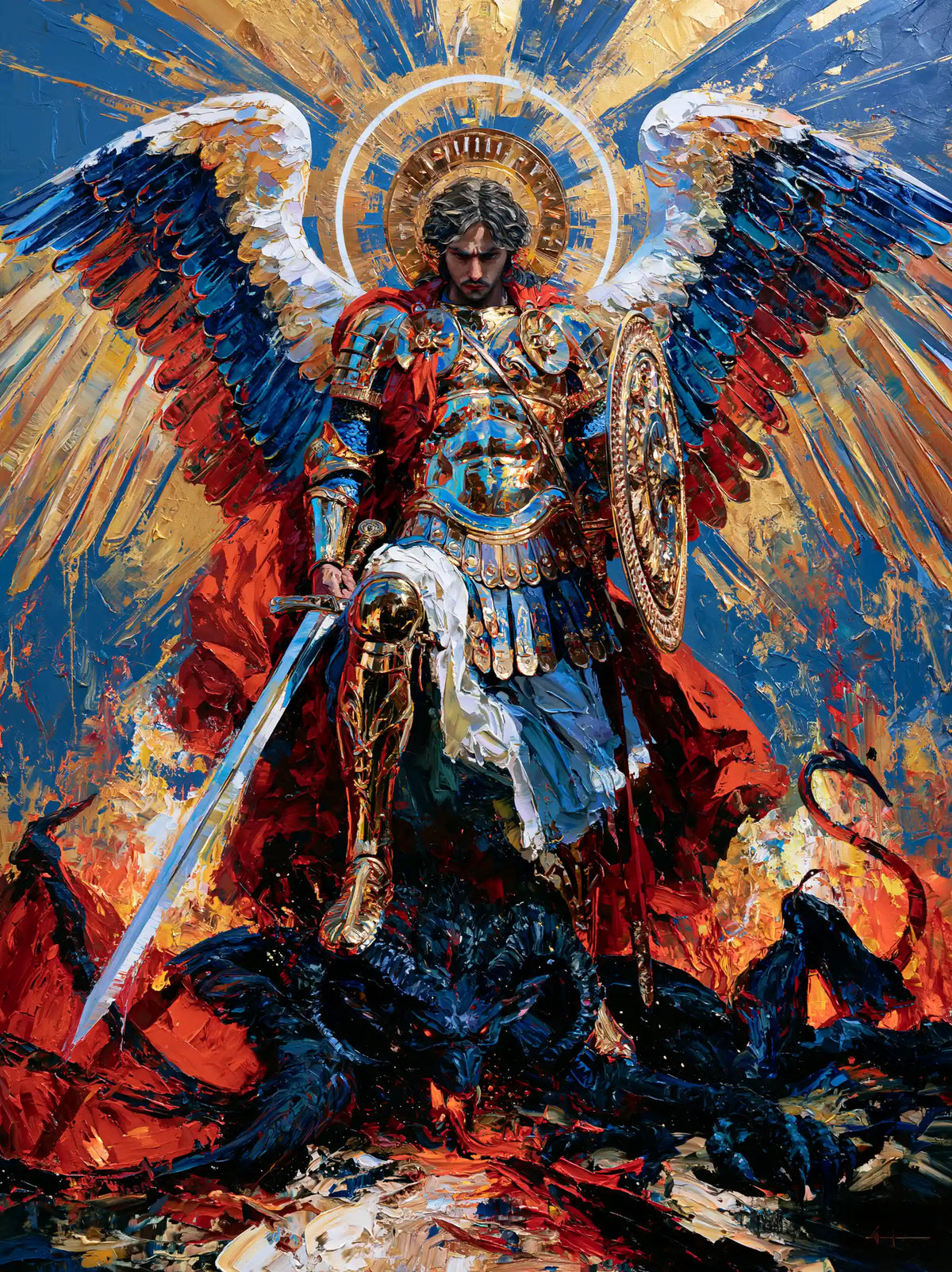 Saint Michael the Archangel – Expressionist · Portrait no. 14