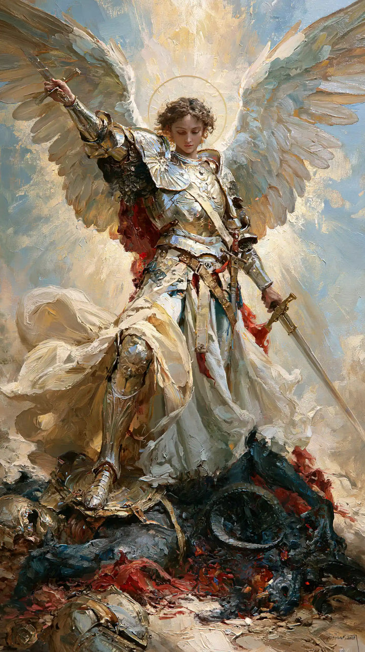 Saint Michael the Archangel – Impressionist · Portrait no. 8