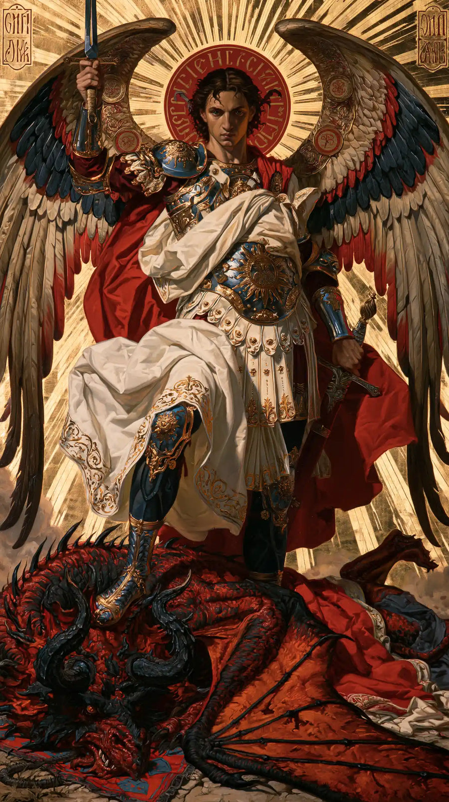 Saint Michael the Archangel – Sacred Gold · Portrait no. 2
