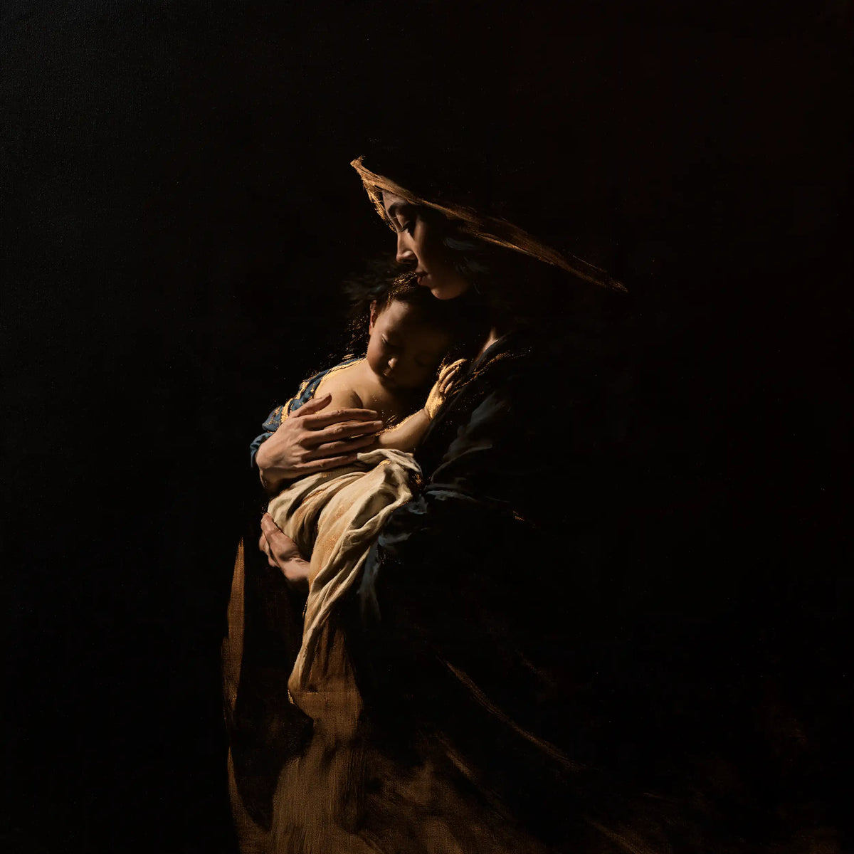 The Virgin and Child — Silence beneath the Pointed Veil