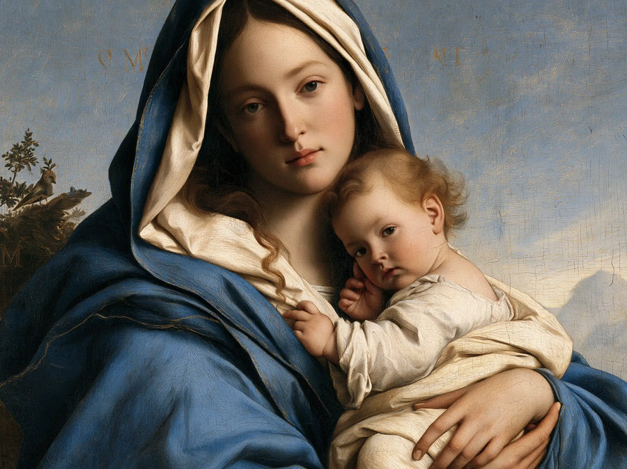 Virgin Mary and Child Jesus - Florentine Renaissance · Landscape n° 7
