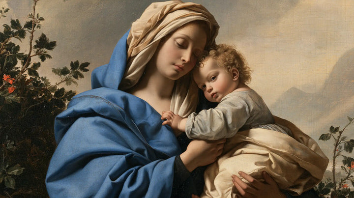 Virgin Mary and Child Jesus - Florentine Renaissance · Landscape n° 13
