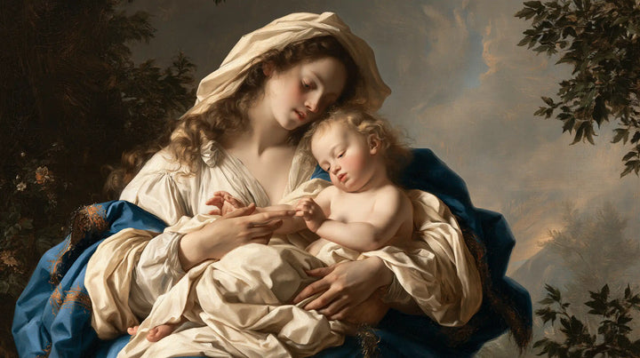 Virgin Mary and Child Jesus - Florentine Renaissance · Landscape n° 20