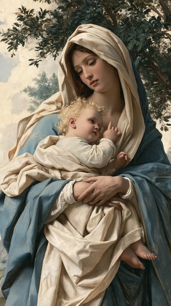Virgin Mary and Child Jesus - Florentine Renaissance · Portrait n° 7