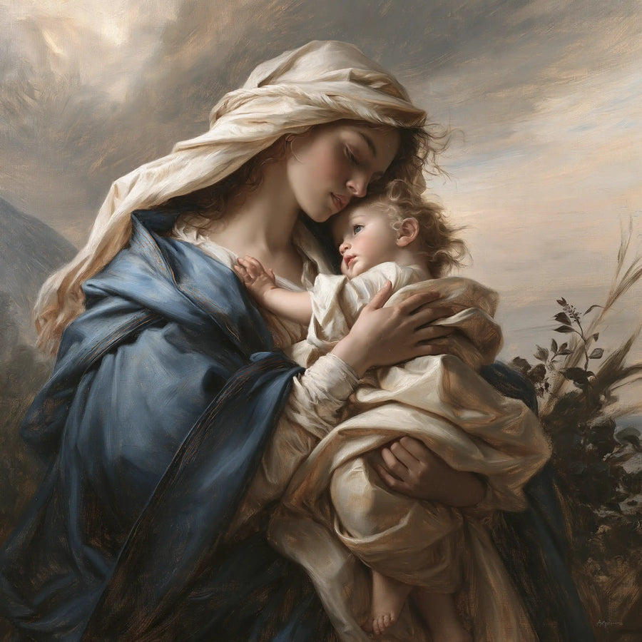 Virgin Mary and Child Jesus - Florentine Renaissance · Square n° 1